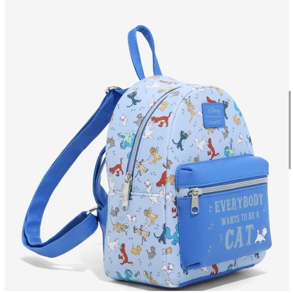 NWT Loungefly Aristocats Everybody Wants To Be A Cat Mini Backpack - Picture 4 of 8